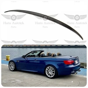 M3 style Black Rear Spoiler FOR BMW 3 Series CONVERTIBLE E93 M3 325i 335i 2D - Picture 1 of 6