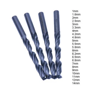 HSS Drill Bits Metal Wood Plastic Twist Drills 1/2/2.5/3/4/5/6/7/8/9/10/12/14mm - Picture 1 of 10