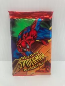 1995 FLEER ULTRA SPIDERMAN PREMIERE EDITION SEALED PACK (SPIDERMAN COVER ART) - Picture 1 of 2