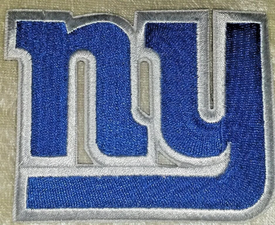 New York Giants NY 3." Iron On Embroidered Patch ~Free Tracking!