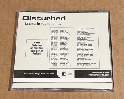 Disturbed - Liberate [Clean Version] RARE promo radio only CD single '02 - Image 1 of 2