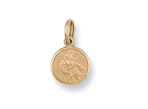 ST CHRISTOPHER ANHÄNGER 9 KARAT GOLD ALLE GRÖßEN - Bild 1 von 3