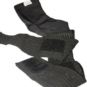 ORTHOPEDICS LLC large CE ankle support black soft + elastic (b) - Picture 1 of 3