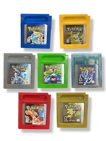 Pokemon Gameboy Color Gold, Silver, Crystal, Red, Yellow, Blue, Green Version