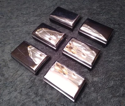 81-87 CHEVY/ GMC TRUCK DOOR PULL STRAP END CAP COVERS (6) OEM GM - Image 1 of 4