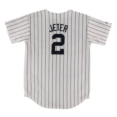 Camiseta de Colección Majestic New York Yankees Derek Jeter Blanca para Niño L Foto 1 de 4