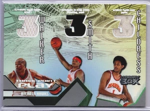 04-05 Luxury Box Walker/ Smith/Childress 3-Point Play Hawks Jersey Card #414/450 - Picture 1 of 2