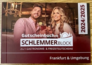 NEU Gutscheinbuch Schlemmerblock 2025 Frankfurt Restaurant Freizeit Gutscheine - Bild 1 von 2