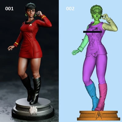 Sci-fi Woman 1/8 1/4 1/3 1/2 3D Print Model Kit Unpainted Unassembled 2 Ver NSFW - Image 1 of 4