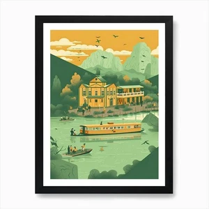 Chattagram Bangladesh Travel Illust Framed Wall Art Poster Canvas Print Picture - Picture 1 of 4