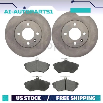 Rotores de freio dianteiro + kit de pastilhas de freio para Volkswagen Golf 1993-1998 - Imagem 1 de 4