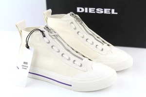 DIESEL S-Astico scarpe da ginnastica donna EU39 bianche sneakers alte con lacci prezzo consigliato 180 € * - Foto 1 di 12