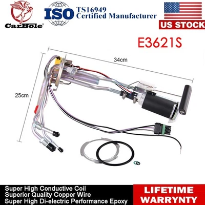 E3621S Fuel Pump With Hanger Assembly For Chevrolet GMC C K 1500 2500 3500 88-95 - Image 1 of 4