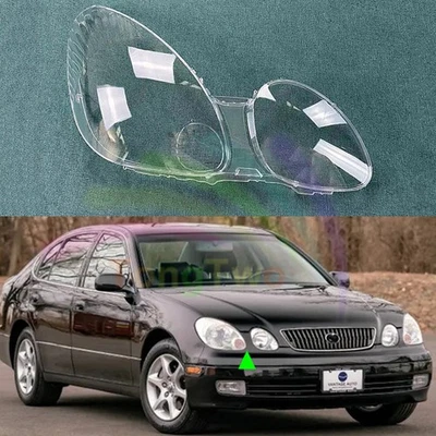 Faro lateral derecho carcasa de lente transparente con pegamento de sellado para Lexus GS300 GS430 1998-05 Foto 1 de 4