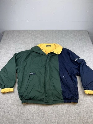 Vintage Nautica Jacket Mens Large Reversible Color Block Coat Retro Preppy Y2K - Image 1 of 4