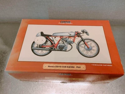 EBBRO 1/10 Honda Cub CR110 Racing 1962 Red Japan Bike Diecast Rare 10003 - Image 1 of 4