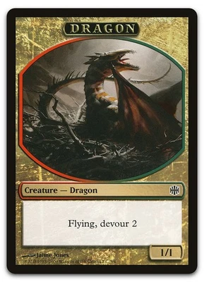 Dragon Token #3 (LP) Alara Reborn ARB Magic MTG - Image 1 of 2