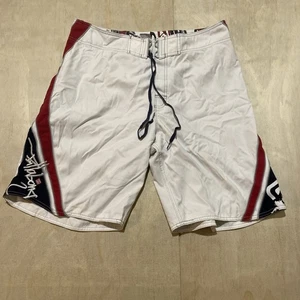 Vintage Billabong Logo Surfer Board Shorts Size 38 Y2K Surf Beach Swim Trunks - Picture 1 of 6