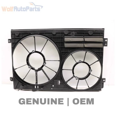 2005-2007 2009-2013 AUDI A3 - Radiator DUAL FAN COWL / Housing 1KM121205 - Image 1 of 4