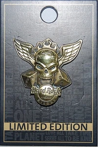 Hard Rock Hotel & Casino BILOXI Year 2007 3D Winged Skull Pin - Picture 1 of 2