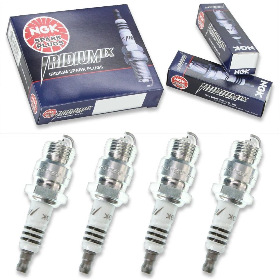 4 pcs NGK Iridium IX Spark Plugs for 1971-1974 Ford Pinto 2.0L L4 - Engine on - Image 1 of 4