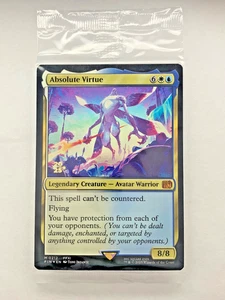 MTG Final Fantasy Absolute Virtue Foil Prerelease Stamped Promo Sealed - Bild 1 von 2