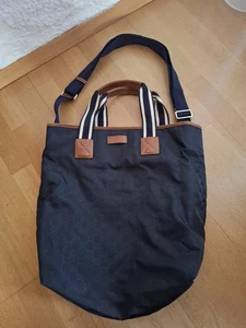 Große Tasche Handtasche Shopper Tote Umhängesche GUCCI blau - Bild 1 von 13