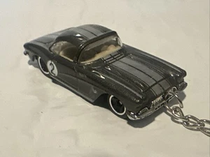 Chevrolet Corvette 1962 gris leer descripción llavero personalizado escala 1/64 - Imagen 1 de 6
