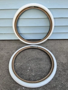 Pneumatico Haro HPF filo perline 20 x 2,20" bianco skinwall BMX Master Sport FST bici - Foto 1 di 8