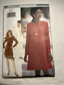 Butterick Pattern 3624 Misses’ Dress Tunic Skirt Pants Size 6-10 UNCUT - Picture 1 of 2