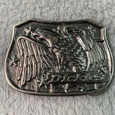 Vtg Dickies Clothing Jeans Eagle Patriotic 1980's Belt Buckle Patriotic America - Image 1 of 3