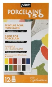 Pebeo Porcelaine 150 Ceramic Paint Exploration Set #2 12 x 20 ml - Picture 1 of 5