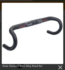 Deda Elementi M35 Road Handlebar 35mm Clamp Diameter 44cm Width - Picture 1 of 5