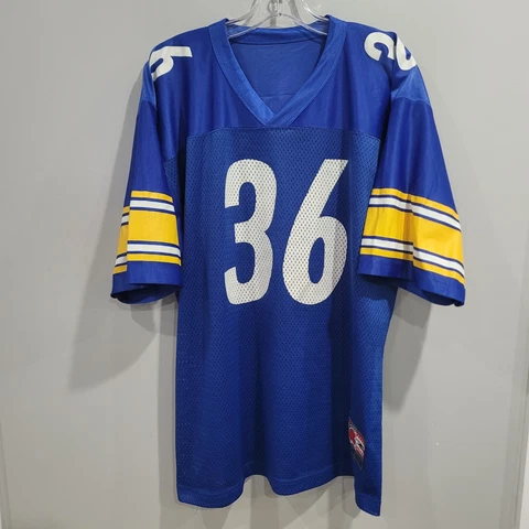 Vintage 90s  Los Angeles Rams Jerome Bettis 36 Football Jersey Mens 48 XL Cover