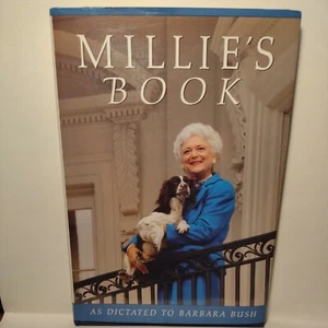 Millie's Book as Dictated to Barbara Bush 1st Edition 3rd Printing HCDJ - Foto 1 di 12