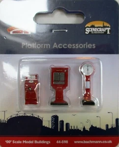 Bachmann 44-598 - Station Platform Accessories Set of 3 Items 00 Gauge -T48 Post - Picture 1 of 11