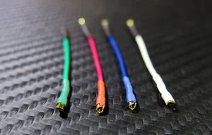 Headshell Kabel High Quality Set Leads OFC cooper  24k gold plated terminals NEW - Bild 1 von 2