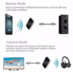 Trasmettitore Ricevitore Bluetooth 5.3 2 in 1 Wireless Adattatore Audio aux € j - Photo 1/16