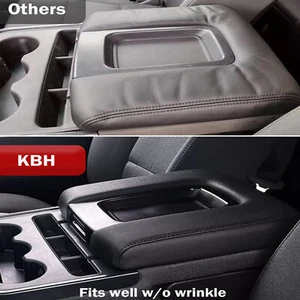 For 2014-2018 Silverado Sierra Jump Seat Console Armrest Lid Vinyl Cover Black - Bild 1 von 6
