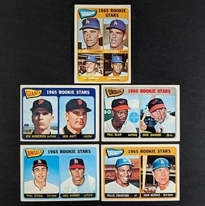 1965 Topps Baseball Rookie Stars Lot of 5 Cards Paul Blair Davey Johnson - Picture 1 of 3