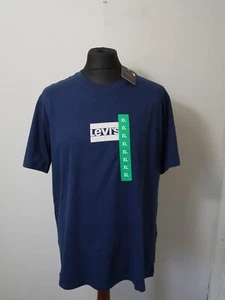 LEVI'S Herren Blau Logo Brandneu TEE T-Shirt Trainingsshirt Gr. XL (T428) - Bild 1 von 8