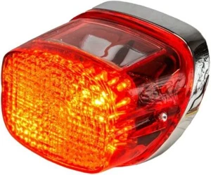 360 TWIN LED TAILLIGHT W/LICENSE PLATE WINDOW HARLEY DAVIDSON 1970-1999 - Picture 1 of 4