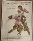 PROGRAMME DES BALLETS RUSSES MAI JUIN 1914 9 EME SAISON COUVERTURE VAL. GROSS