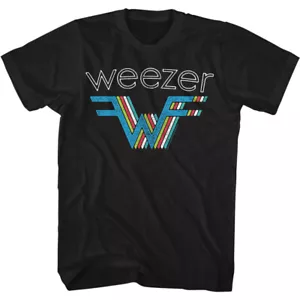 Weezer Repeat W Band Logo mehrfarbig Herren T-Shirt Rock Musik Merch - Bild 1 von 5