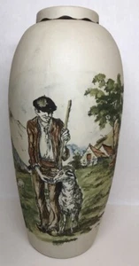 Rare Very Large Basque Ceramic Vase Signed CAZALAS H 41 D 19 cm - Picture 1 of 10