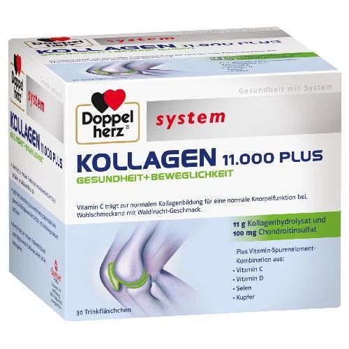 QUEISSER PHARMA GMBH & CO. KG DOPPELHERZ Kollagen 11.000 Plus system Ampullen 30X25 ml PZN 7625039