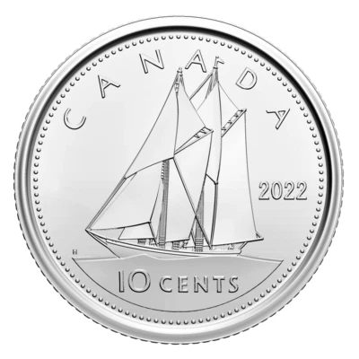 2022 CANADA 10 CENTS BRILLIANT UNCIRCULATED FIRST STRIKE DIME COIN - Image 1 of 2