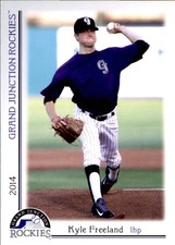 2014 Grand Junction Rockies Grandstand #10 Kyle Freeland Denver Colorado CO Card