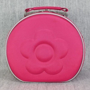 DAISY MARY QUANT Pink Makeup Case Beauty Bag Vintage Retro Zippered Rare 1995 - Picture 1 of 18