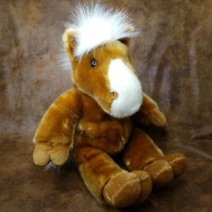 Vintage Dan Dee Kastanie Pferd butterweich Dress Me Plüschpony 18 Zoll - Bild 1 von 6